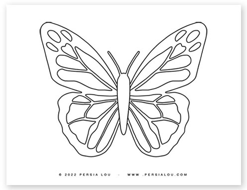 Free printable butterfly coloring pages