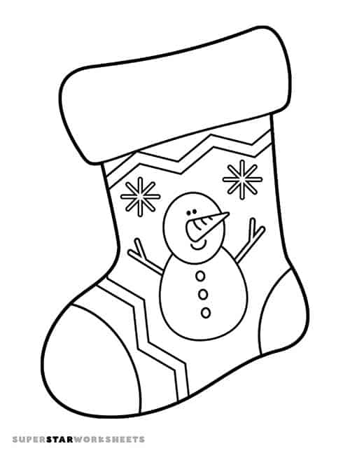 Christmas stocking template