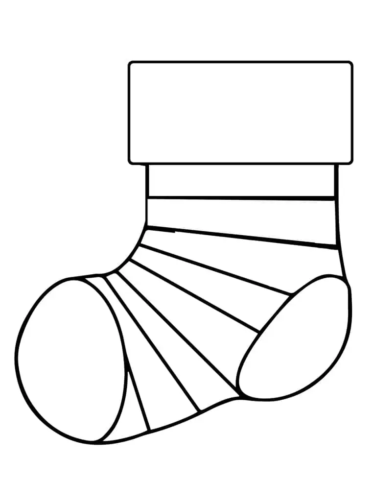 Printable stocking free christmas stocking to print