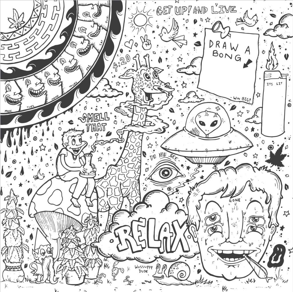 Printable stoner coloring pages