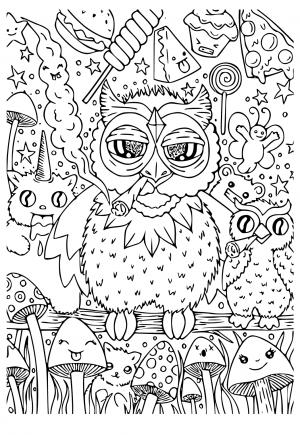 Free printable stoner coloring pages for adults and kids