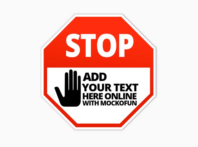 Free stop sign