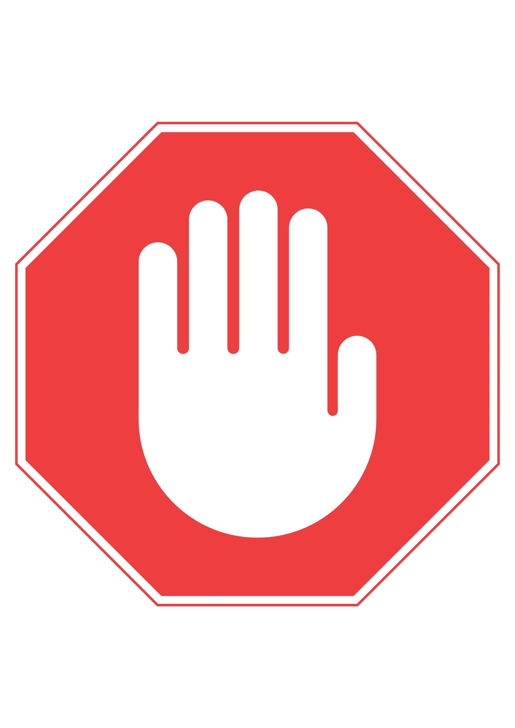 Free printable stop sign templates word pdf blank editable
