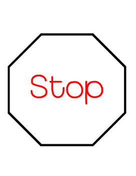 Bathroom stop and go sign by lucky bug primary grades tpt