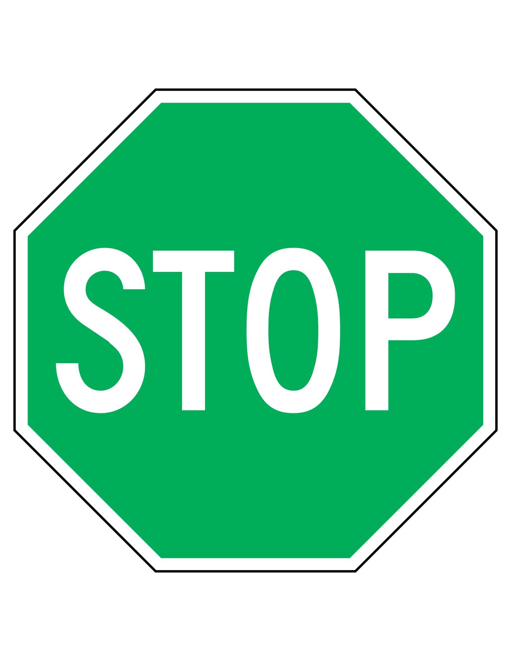 Free printable stop sign templates word pdf blank editable