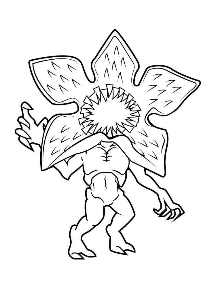 Stranger things coloring pages