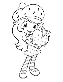 Strawberry shortcake coloring pages by souly natural creations