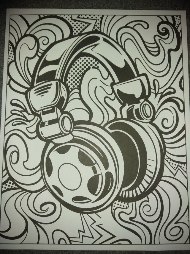 Graffiti coloring book â