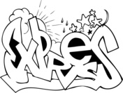 Graffiti coloring pages free coloring pages