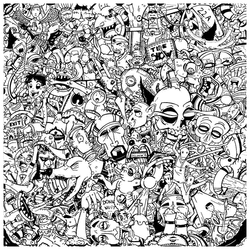Graffiti adult coloring pages