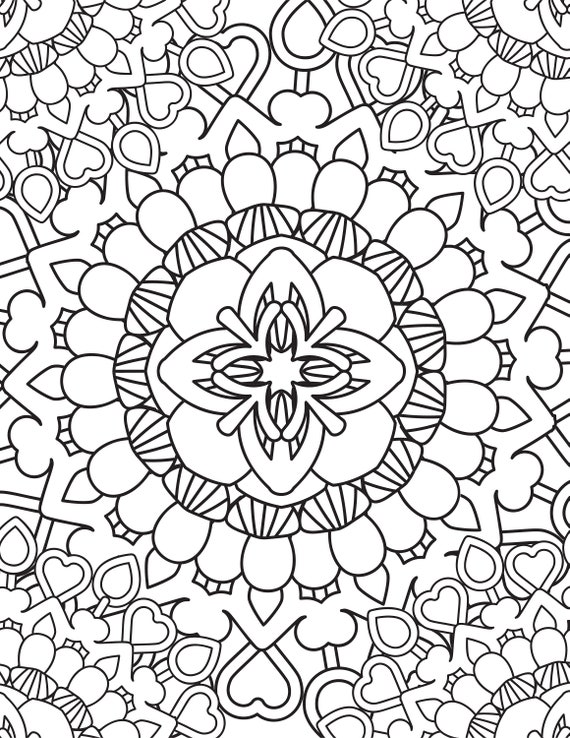 Mandela coloring book sheet printable adult stress relief coloring book page downloadable coloring sheet