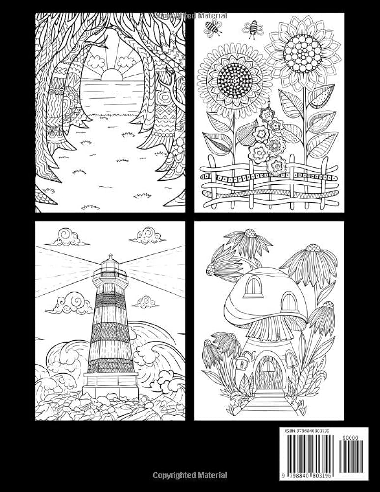 Anxiety relief coloring book for adults mindfulness and anti