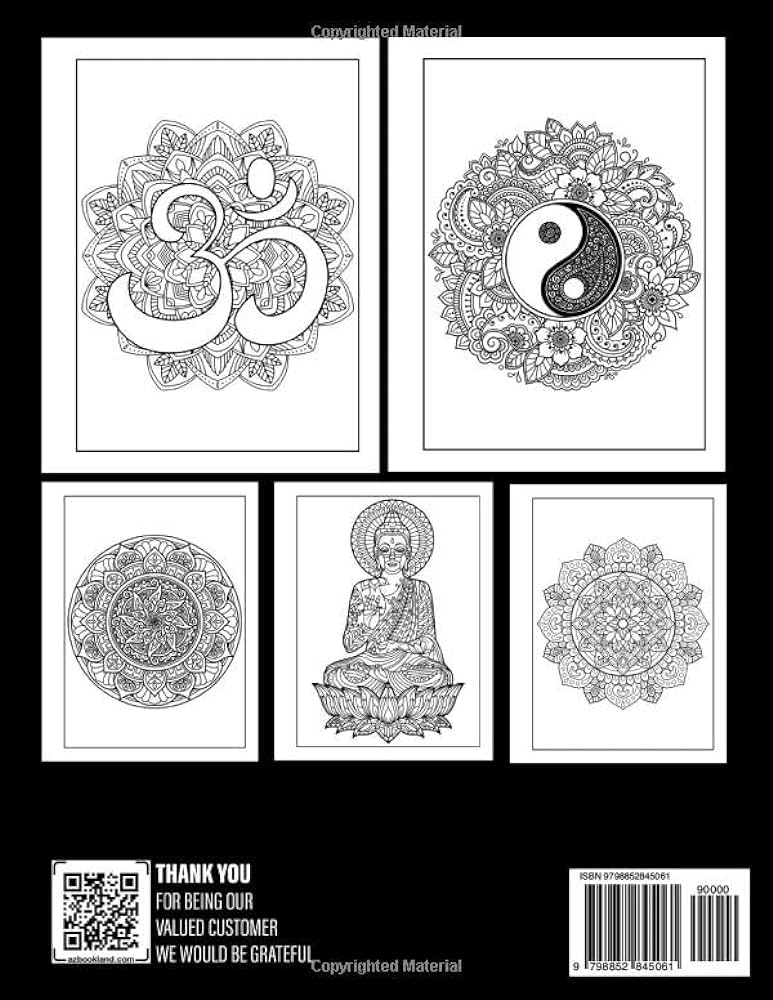 Buddha mandala coloring book gorgeous coloring pages for kids adults relaxation stress relief gifts for buddhists golden sylvie books