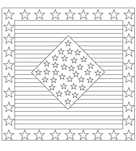Stars and stripes coloring page free printable coloring pages
