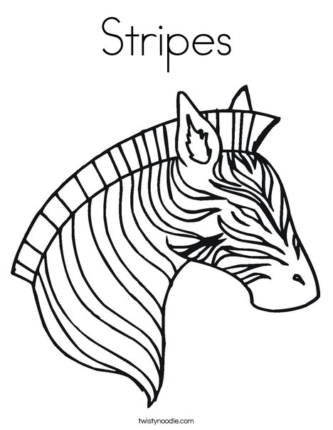 Stripes coloring page
