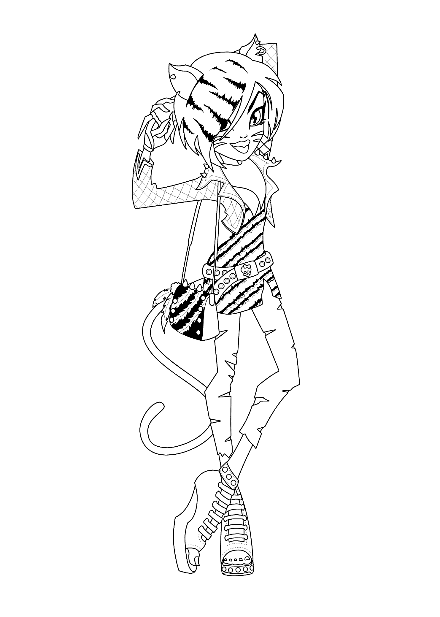 Toralei stripe monster high coloring pages for kids printable free coloring pages coloring book art coloring pages for kids