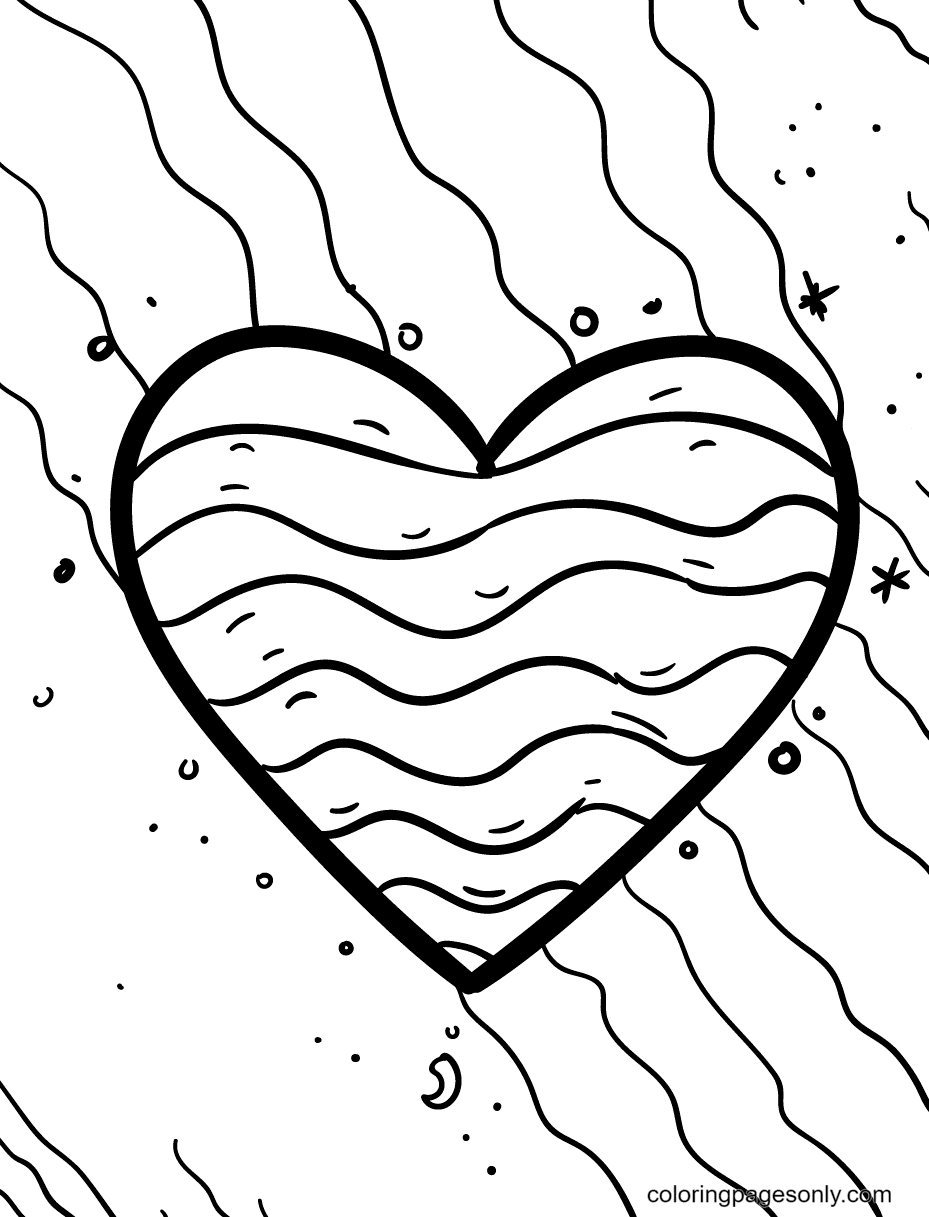 Heart coloring pages printable for free download