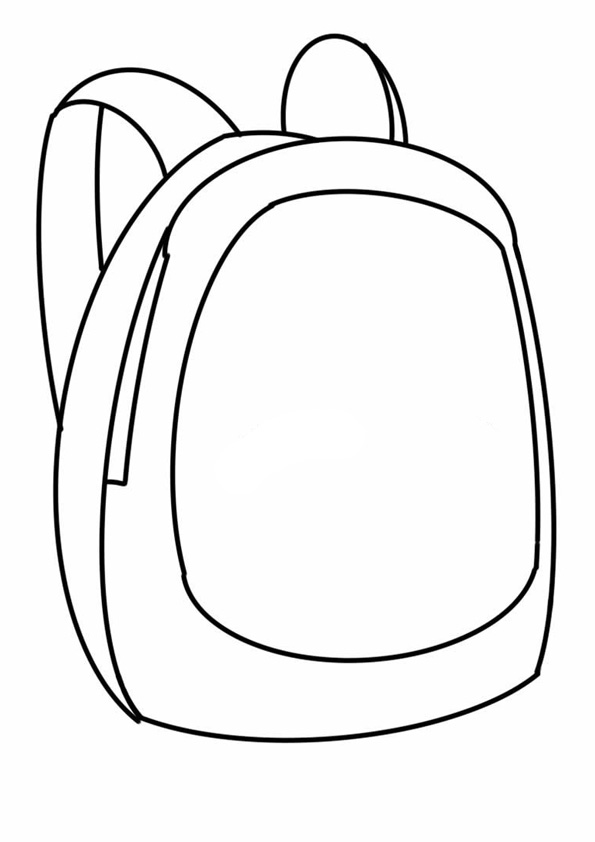 Coloring pages school bag coloring sheet