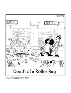 Death of a roller bag coloring page â jetlagged ic