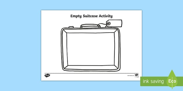 Empty suitcase worksheet