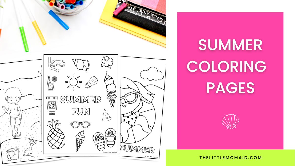Free summer coloring pages for kids