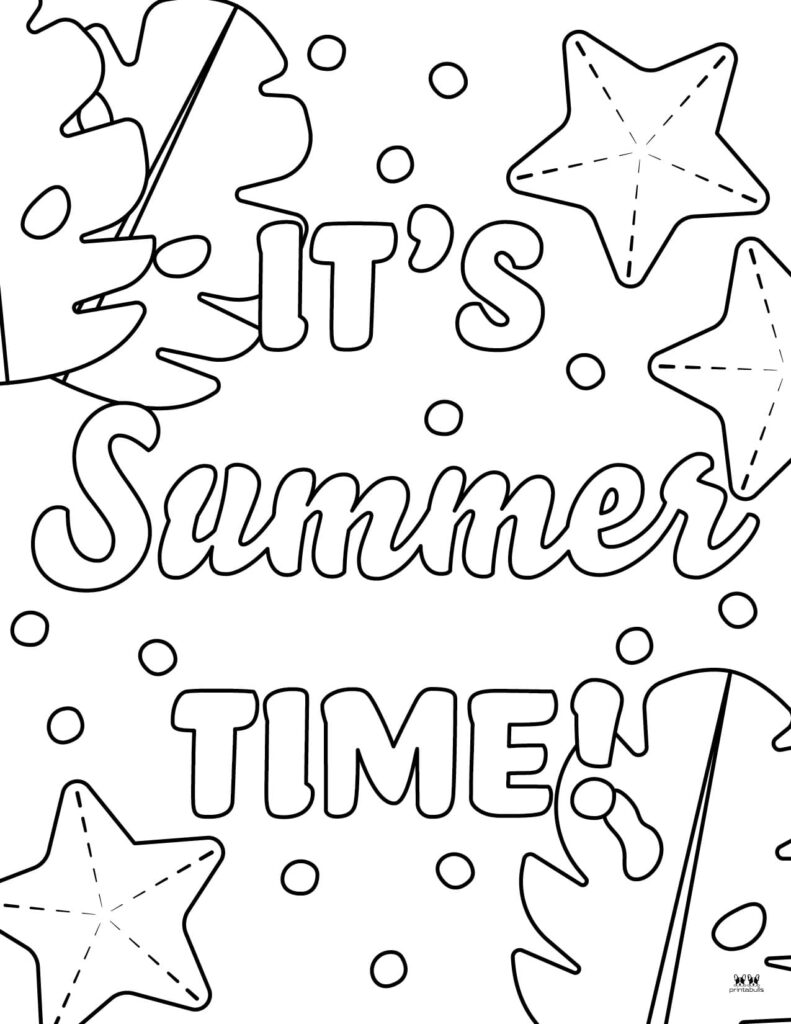 Summer coloring pages