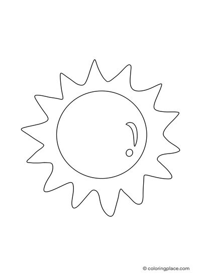 Sun coloring place