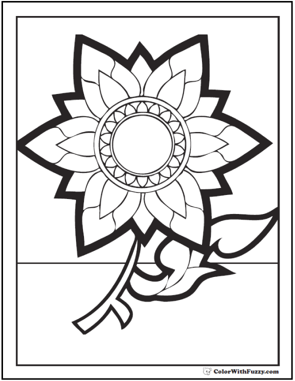 Spring flowers coloring page â spring digital downloads