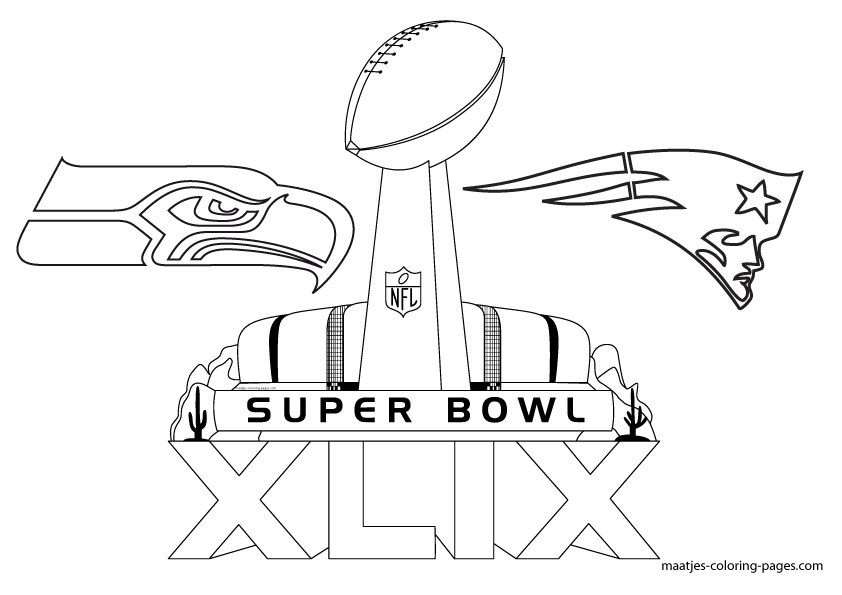 Free printable super bowl xlix coloring pages
