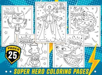 Printable super hero coloring pages for kids boys girls teens
