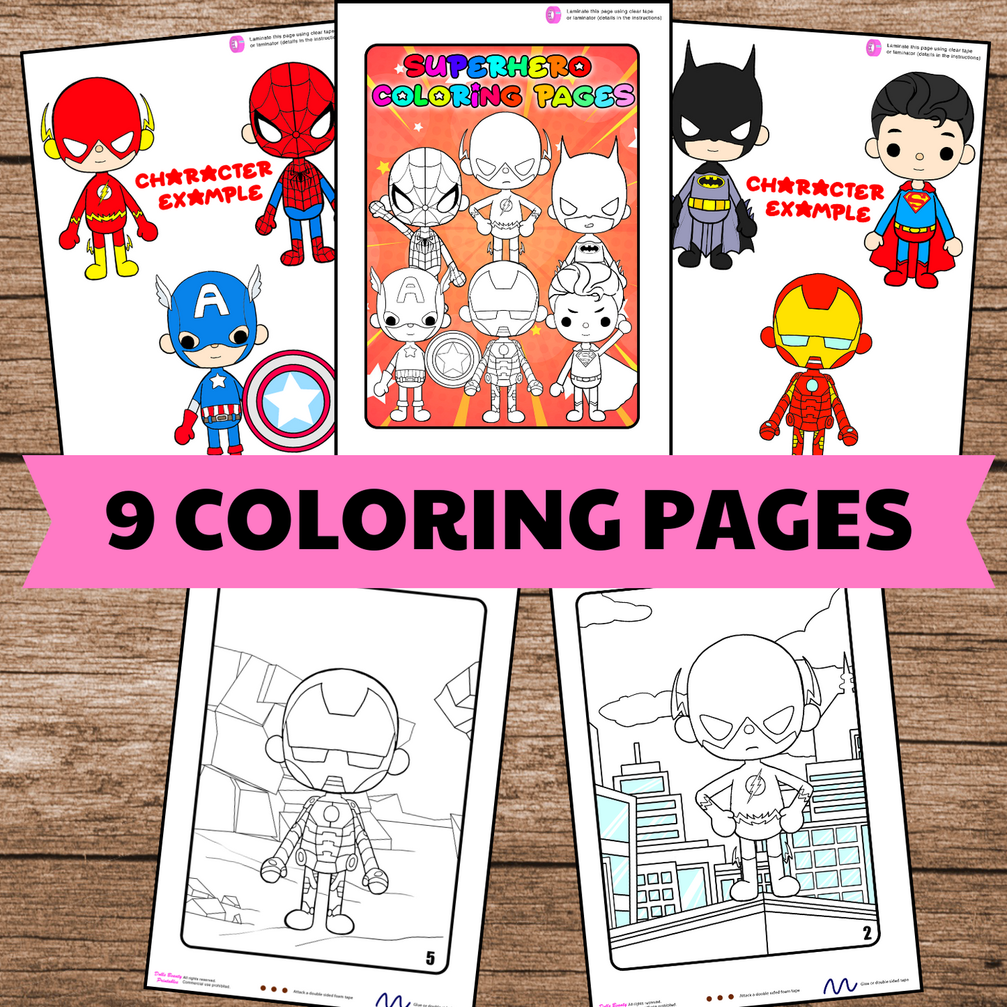 Color toca boca paper doll clothes toca boca super hero papercraft â woa doll craft