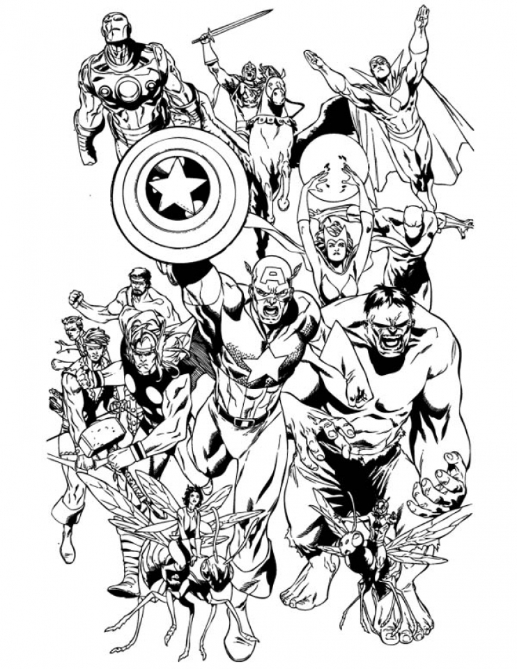 Get this avengers coloring pages marvel superheroes printable