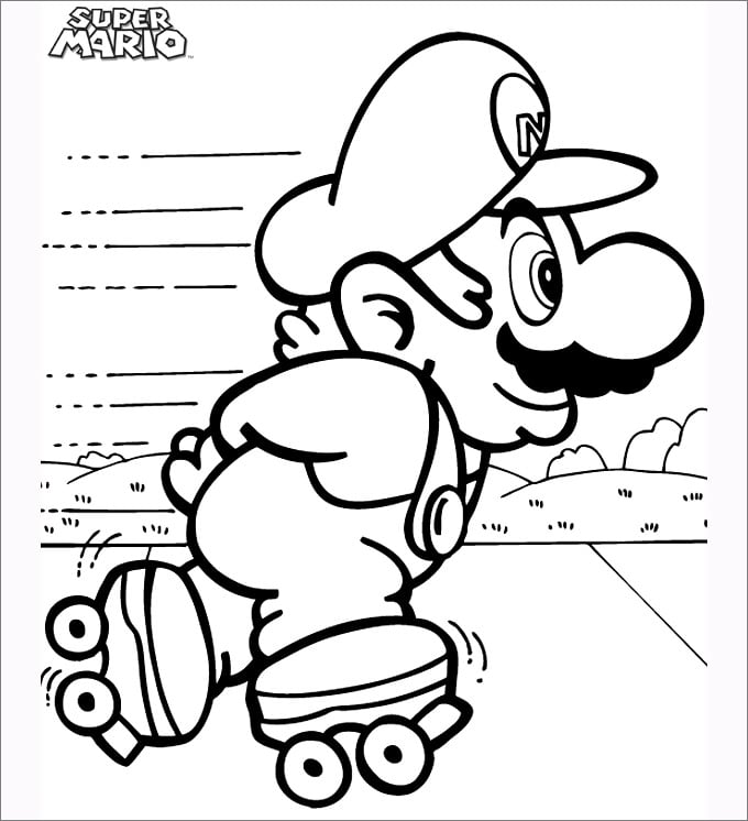 Mario coloring pages