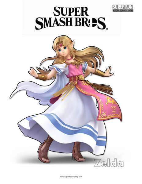 Super smash brothers coloring pages