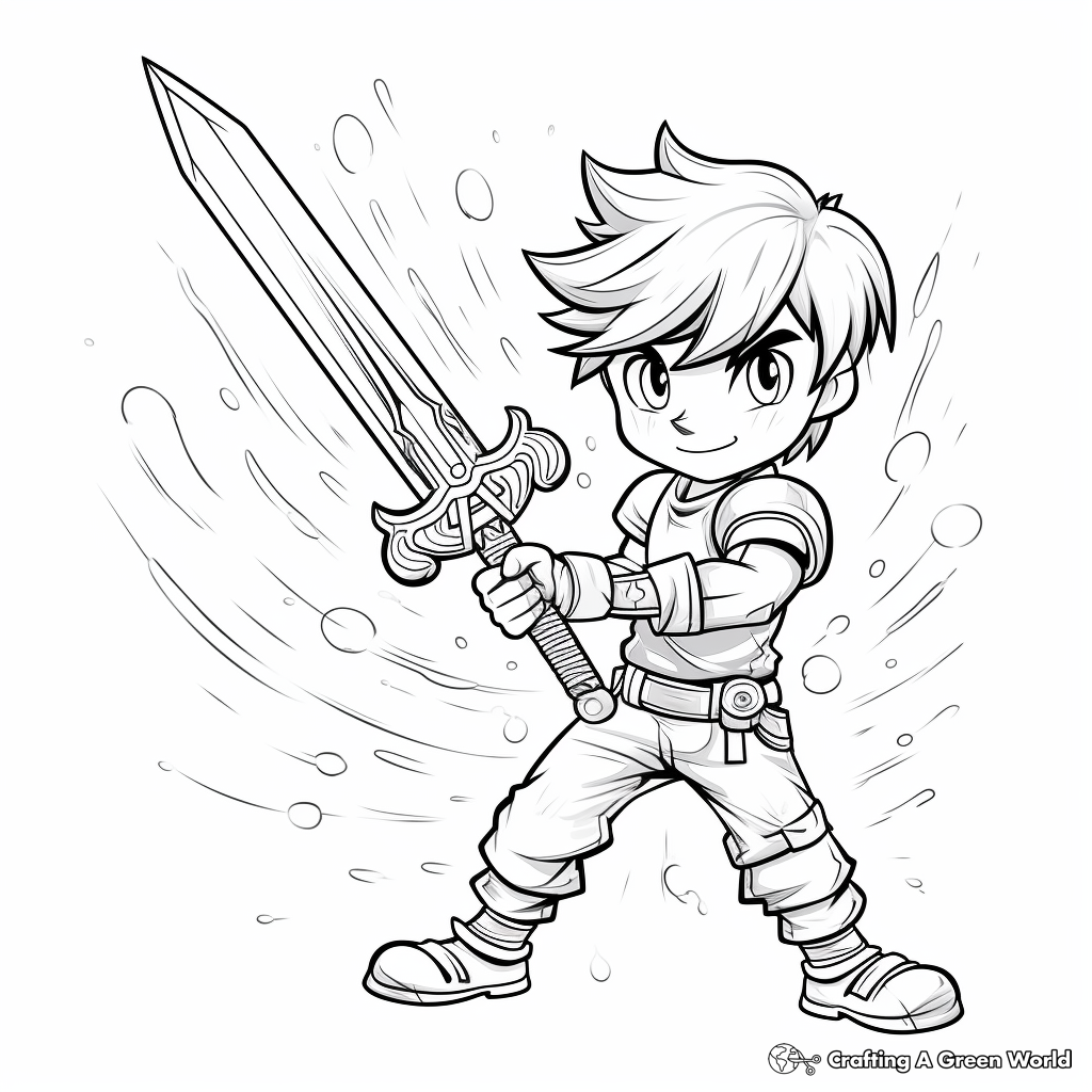 Sword coloring pages