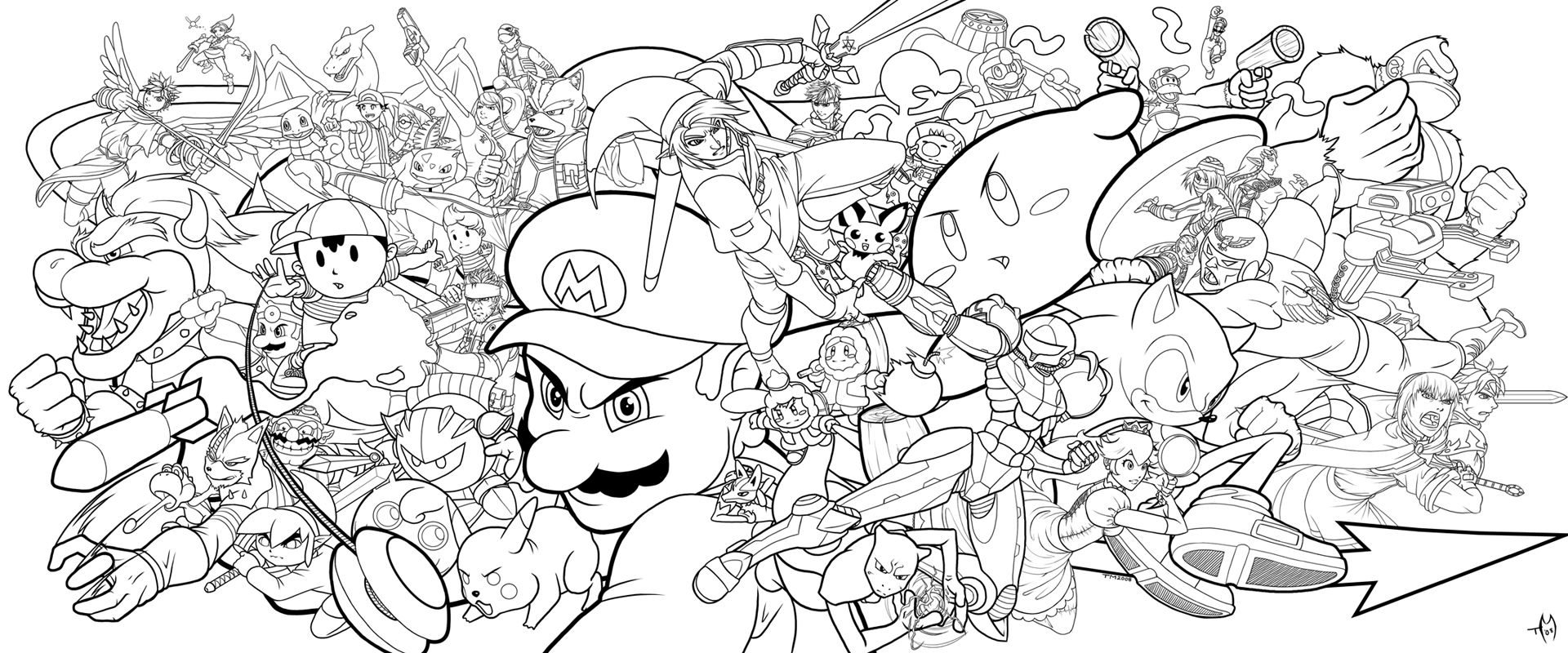 Pics of super smash bros coloring pages to print kirby super coloring home pages â
