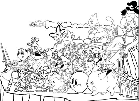 Super smash bros bralw wii louring pages