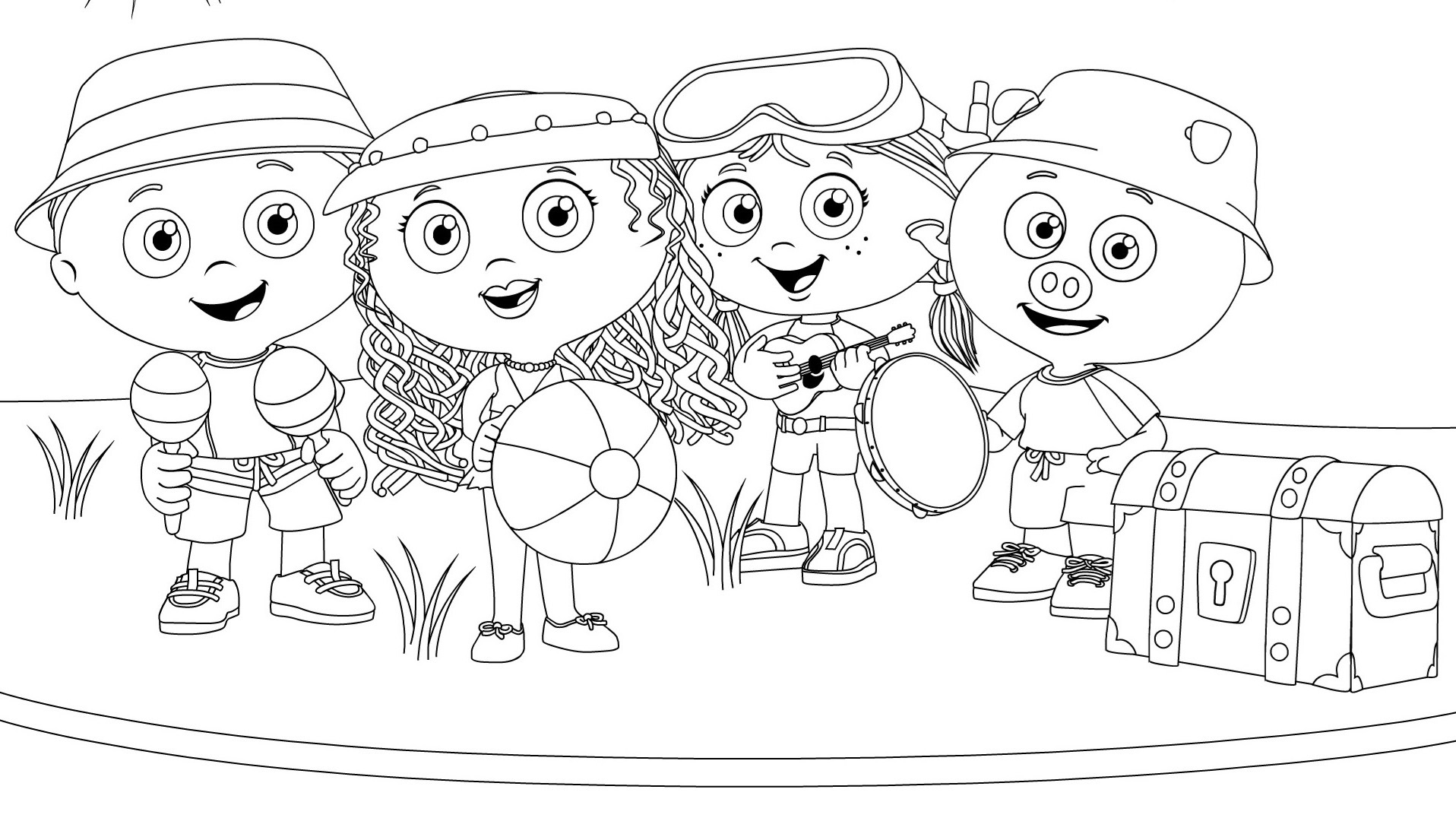 Lets go to the beach coloring page kidsâ kids for parents