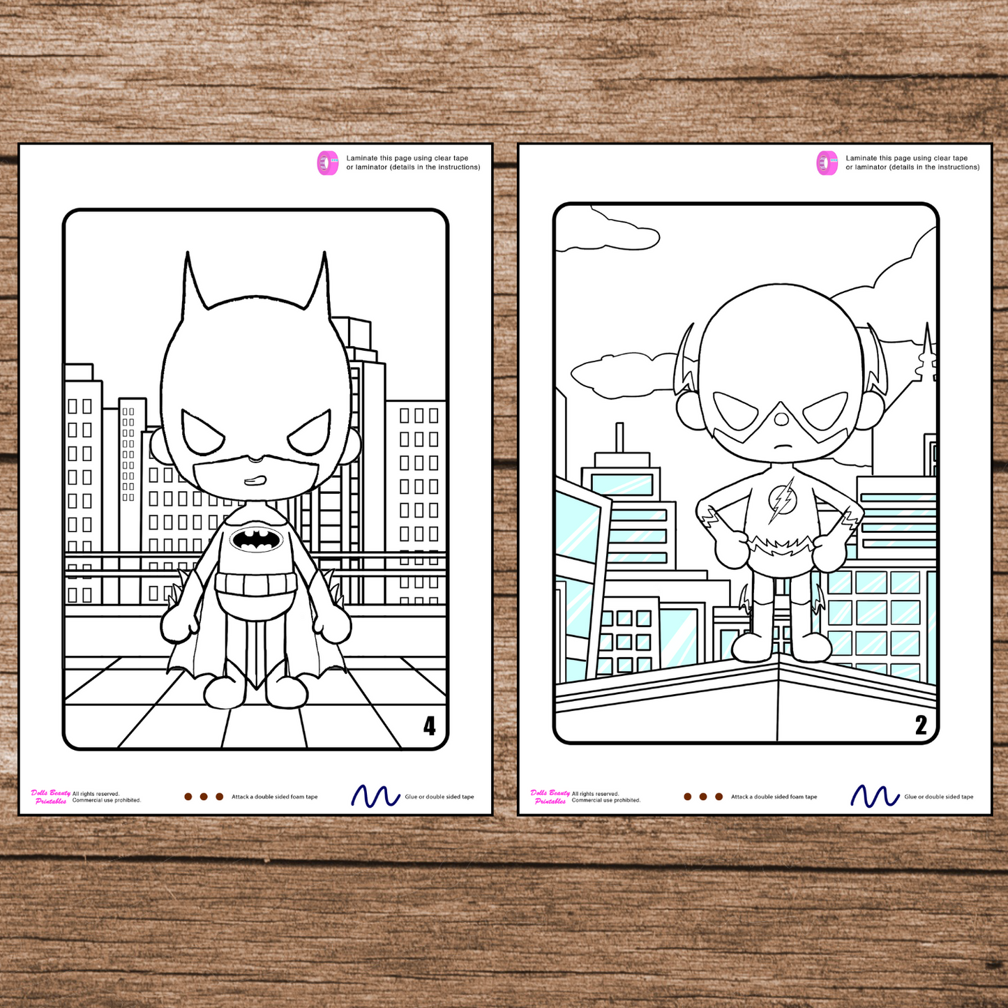 Color toca boca paper doll clothes toca boca super hero papercraft â woa doll craft