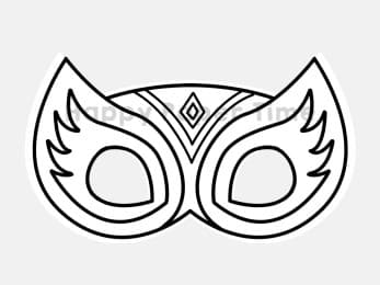 Superhero mask printable paper template