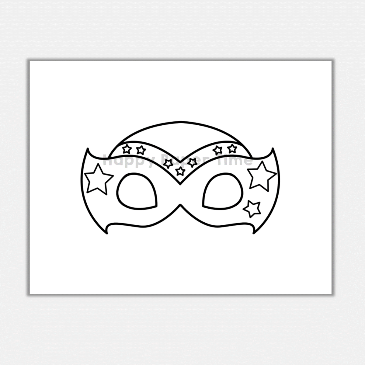 Superhero paper mask printable hero coloring craft activity costume template made by teachers