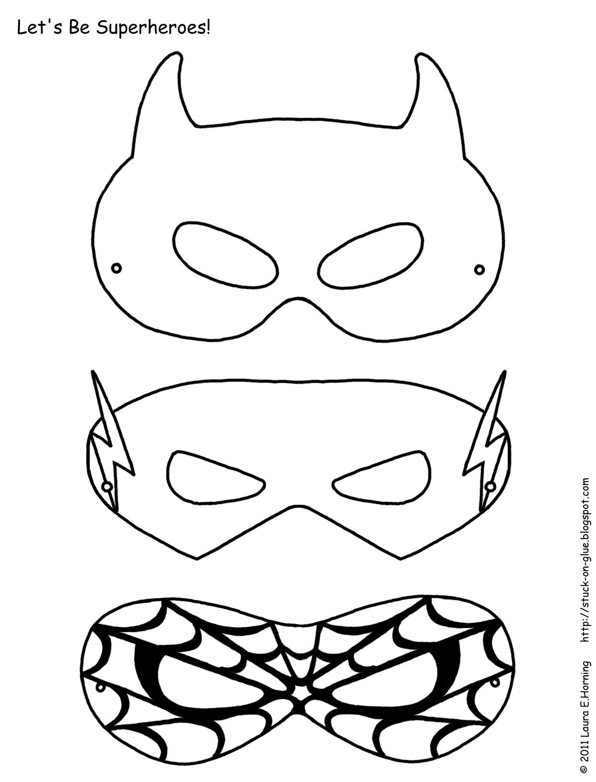 Superhelden masken masken zum ausmalen masken basteln