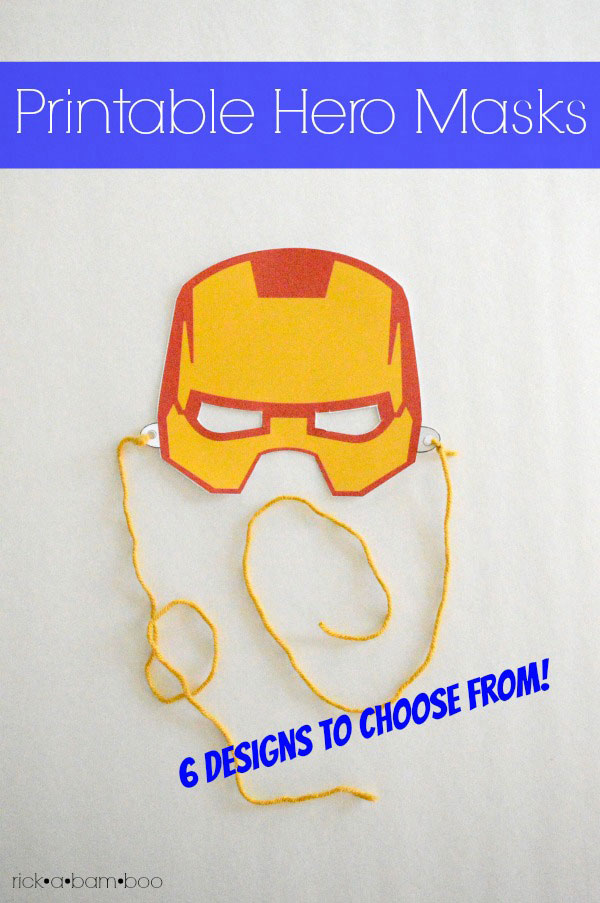 Have more fun with these free printable superhero masks