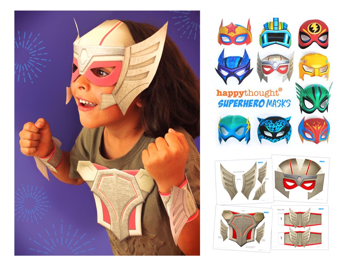 Printable superhero masks be a super hero today â