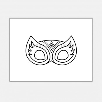 Superhero paper mask printable hero coloring craft activity costume template