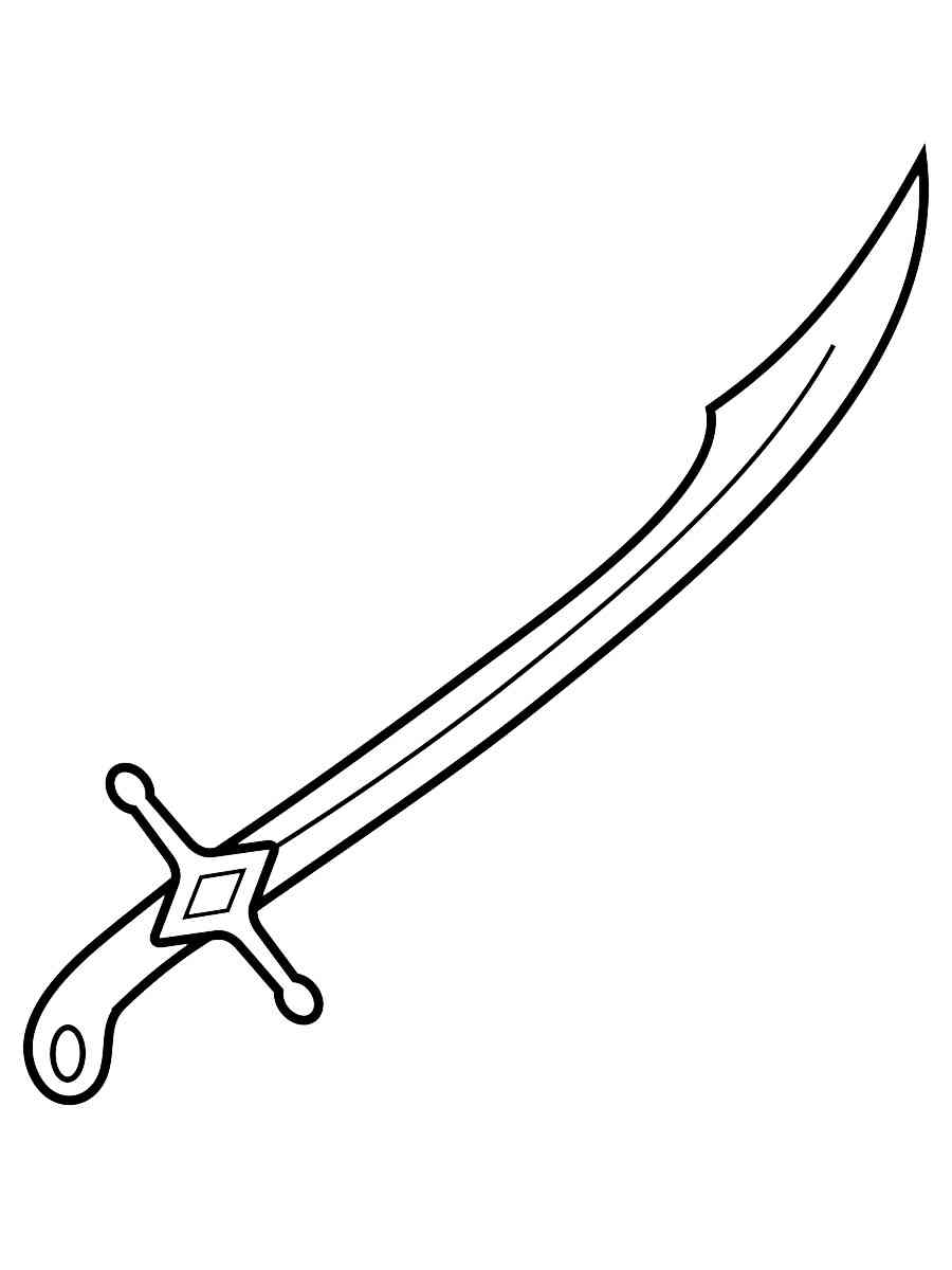 Sword coloring pages