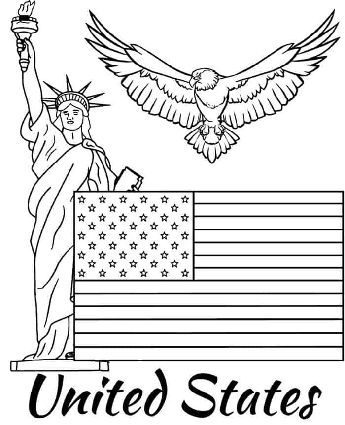Printable coloring pages american flag flag coloring pages american flag coloring page coloring pages