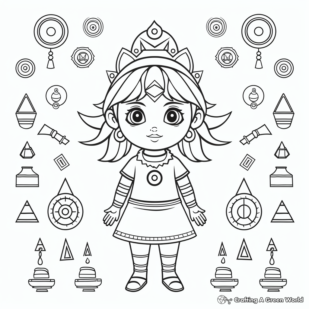 Chakra coloring pages