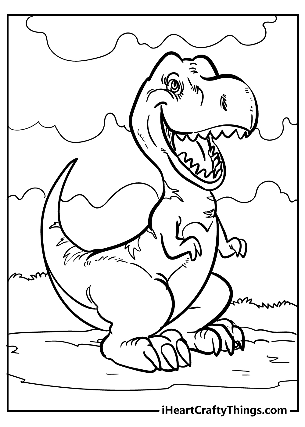 Tyrannosaurus coloring pages free printables