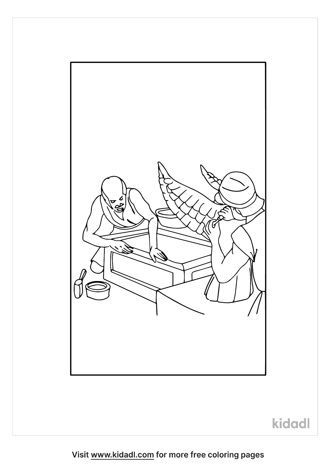 Free israelites built the tabernacle coloring page coloring page printables